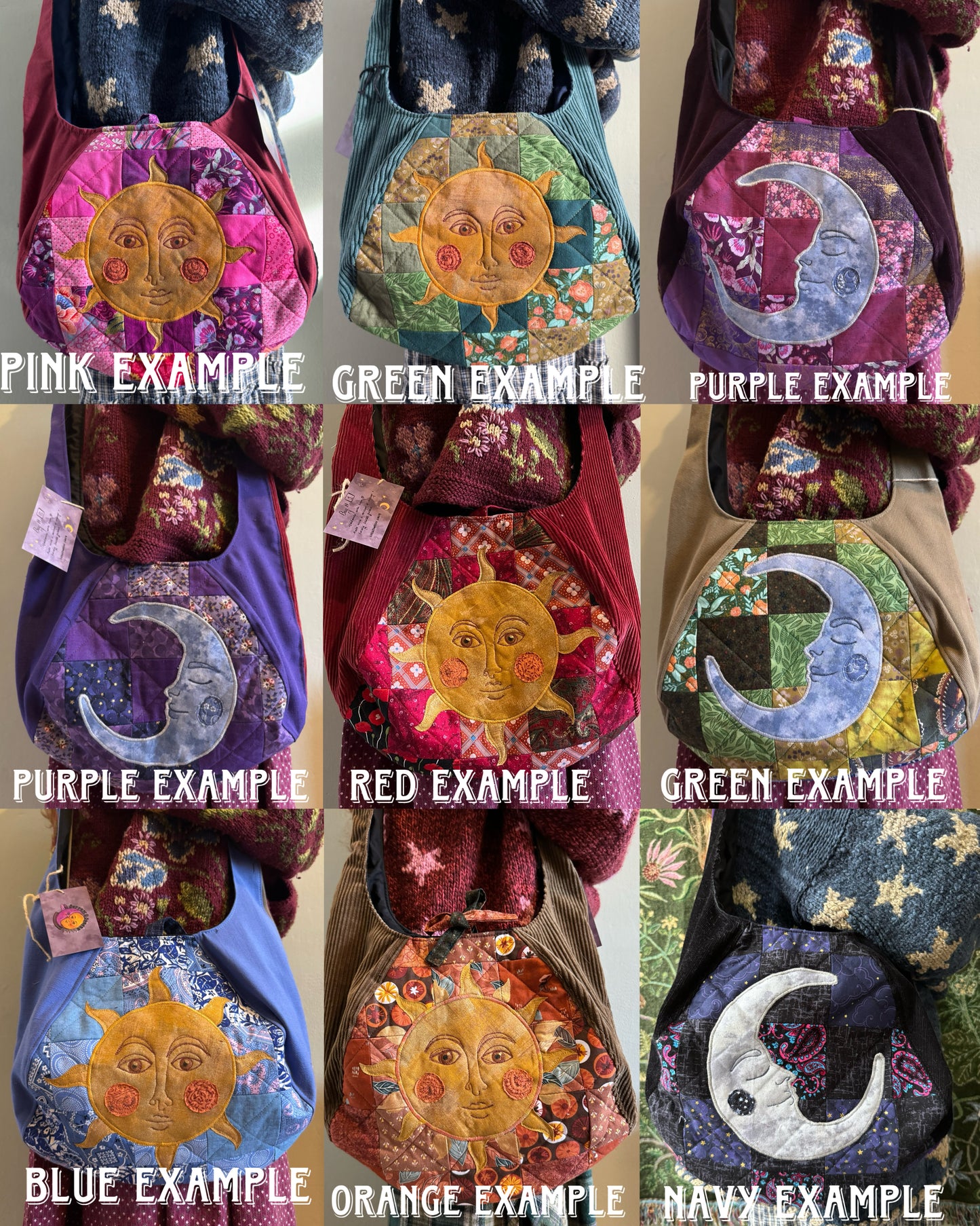 QUILTED PATCHWORK SUN AND MOON PRE-ORDER