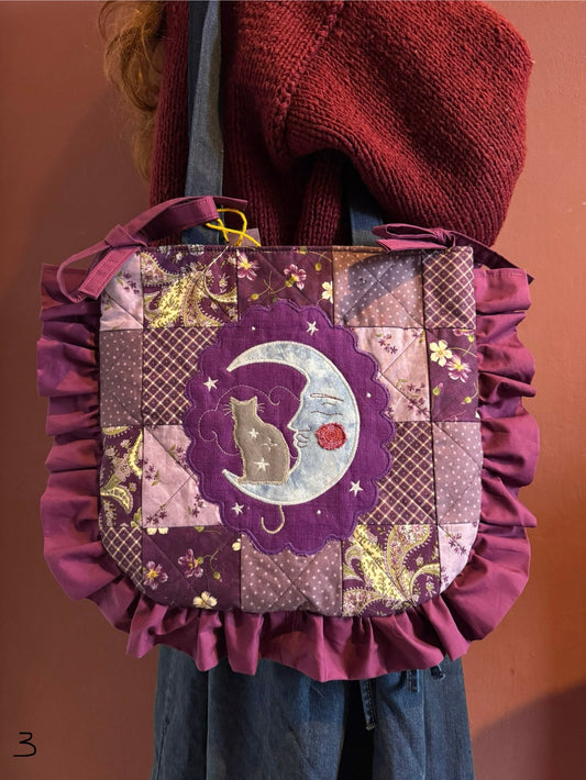 Patchwork Frilly Moon/Cat(3)