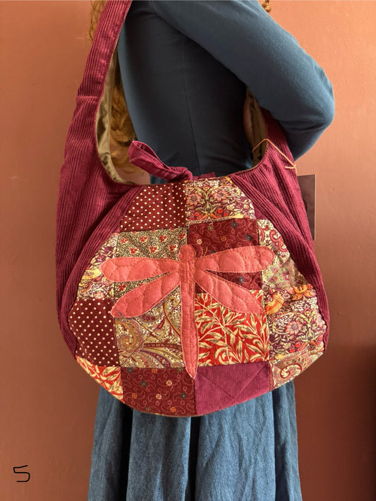 Classic Quilted Patchwork Moon/Dragonfly(5)