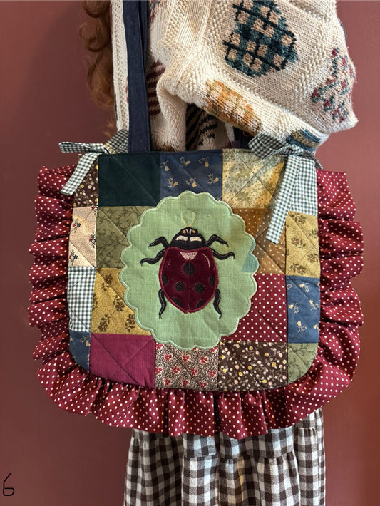 Frilly Quilted Patchwork Ladybug(6)