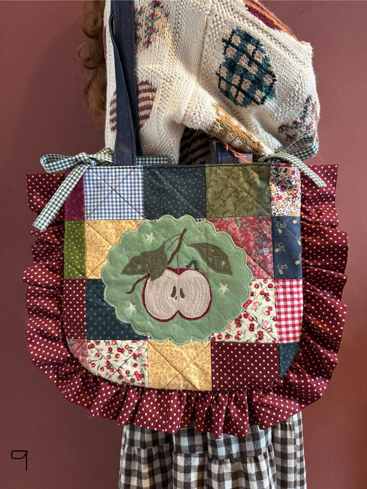 Frilly Quilted Patchwork Apple(9)