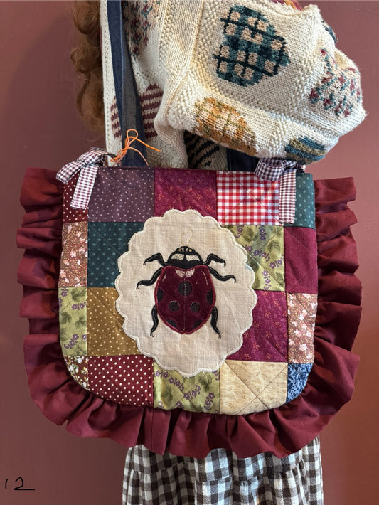 Frilly Quilted Patchwork Ladybug(12)