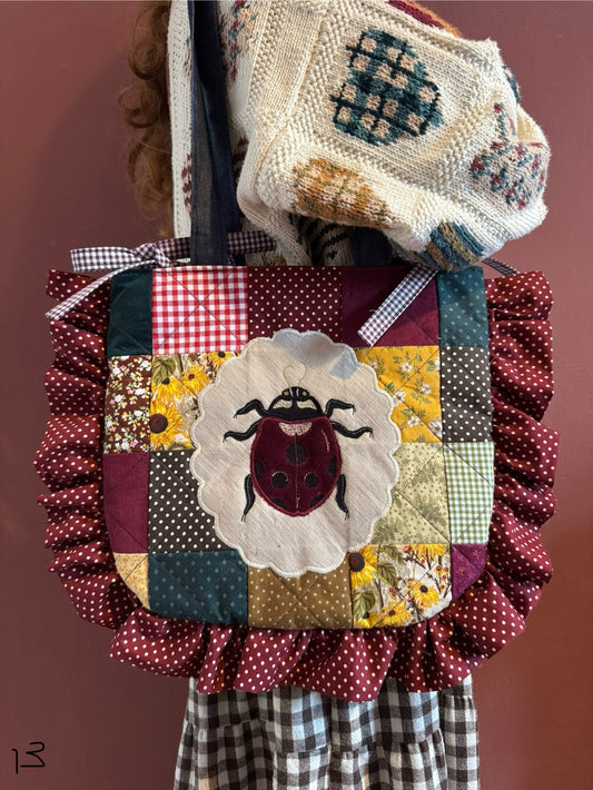 Frilly Quilted Patchwork Ladybug(13)