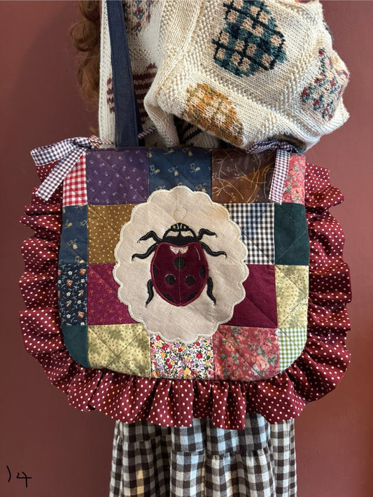 Frilly Quilted Patchwork Ladybug(14)