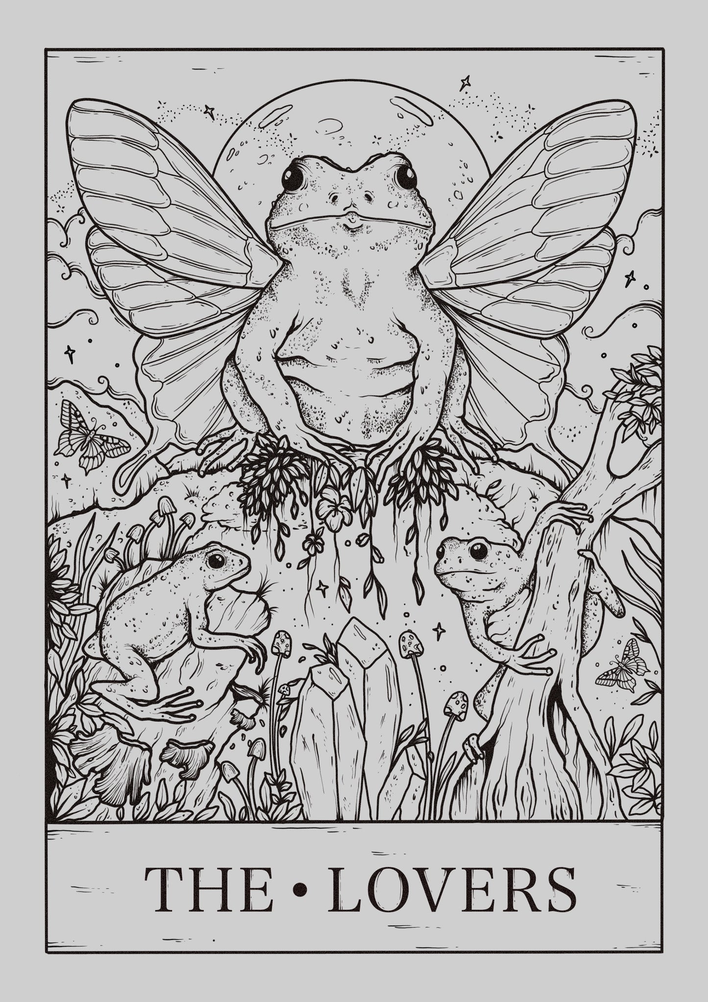 A4 "The Lovers" Frog print